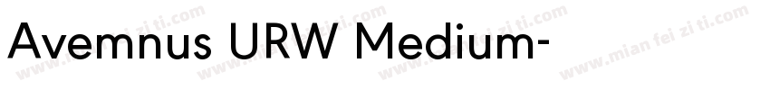 Avemnus URW Medium字体转换